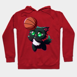 Cat playing basketball Hoodie